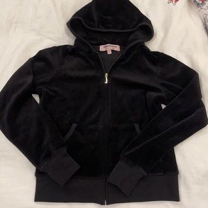 BLACK VELVET HOODIE